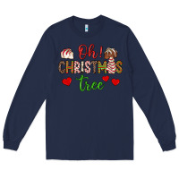 Navy oh christmas tree Long Sleeve Tee - JahusDesignShop