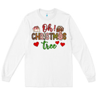 White oh christmas tree Long Sleeve Tee - JahusDesignShop