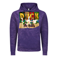 Cloud Purple christmas duck the halls Vintage Hoodie - Zillion Design Studio