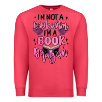 Cardinal i'm not a booksorm i'm a book dragon Premium Sweatshirt - MaliasSmallBusiness