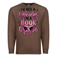 Chestnut i'm not a booksorm i'm a book dragon Premium Sweatshirt - MaliasSmallBusiness