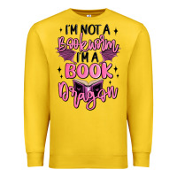 Lemon i'm not a booksorm i'm a book dragon Premium Sweatshirt - MaliasSmallBusiness