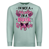 Seafoam i'm not a booksorm i'm a book dragon Premium Sweatshirt - MaliasSmallBusiness