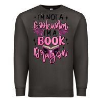 Smoke i'm not a booksorm i'm a book dragon Premium Sweatshirt - MaliasSmallBusiness