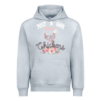 Heather Grey Just a girl who loves chickens Urban Hoodie - Bettercallsaul