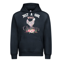 Navy Just a girl who loves chickens Urban Hoodie - Bettercallsaul
