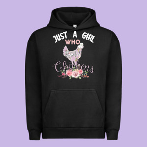 Just A Girl Who Loves Chickens Urban Hoodie Designed By Bettercallsaul