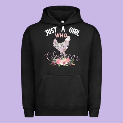 Just A Girl Who Loves Chickens Urban Hoodie Designed By Bettercallsaul