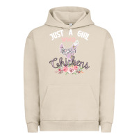 Pigment French Oak Just a girl who loves chickens Urban Hoodie - Bettercallsaul