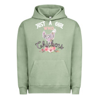 Pigment Oil Green Just a girl who loves chickens Urban Hoodie - Bettercallsaul