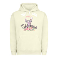 Pigment Pistachio Just a girl who loves chickens Urban Hoodie - Bettercallsaul