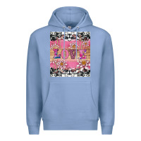Colony Blue v.d love and lotus tumbler Premium Hoodie - AdoDesignShop