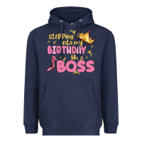 Navy birthday boss Heavyweight Hoodie - MaliasSmallBusiness