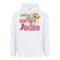 White birthday boss Heavyweight Hoodie - MaliasSmallBusiness