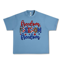 Pebble Blue Freedom freedom freedom Urban Heavy Tee - Neo Western