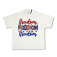Pistachio Freedom freedom freedom Urban Heavy Tee - Neo Western