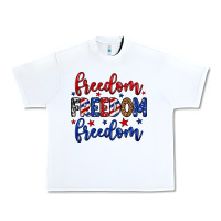 White Freedom freedom freedom Urban Heavy Tee - Neo Western