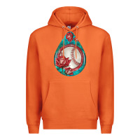 Carrot baseball and western roses teardrop  7 Premium Hoodie - BundleAndBundleShop
