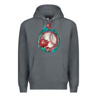 Rock baseball and western roses teardrop  7 Premium Hoodie - BundleAndBundleShop