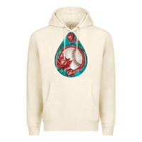Tofu baseball and western roses teardrop  7 Premium Hoodie - BundleAndBundleShop