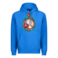 True Royal baseball and western roses teardrop  7 Premium Hoodie - BundleAndBundleShop