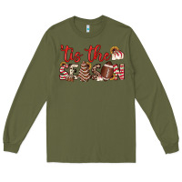 Army Green tis the season american football little debbie tree cakes Long Sleeve Tee - JahusDesignShop