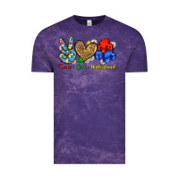 Cloud Purple peace love understand Vintage Tee - Zillion Design Studio