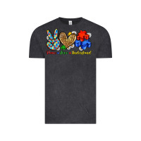Vintage Black peace love understand Vintage Tee - Zillion Design Studio