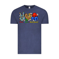 Vintage Denim peace love understand Vintage Tee - Zillion Design Studio