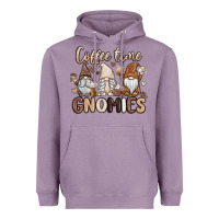 Lavender coffee time gnomies Heavyweight Hoodie - MaliasSmallBusiness