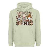 Matcha coffee time gnomies Heavyweight Hoodie - MaliasSmallBusiness