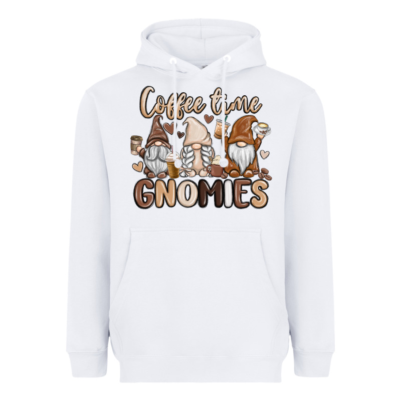 Coffee Time Gnomies Heavyweight Hoodie by MaliasSmallBusiness | Teevron