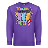 Purple teaching my favorite peeps Premium Sweatshirt - MaliasSmallBusiness