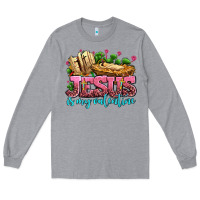 Heather Grey jesus is my valentine Long Sleeve Tee - AdoDesignShop