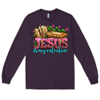 Plum jesus is my valentine Long Sleeve Tee - AdoDesignShop