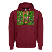 Burgundy lucky Zipper Hoodie - Artiststas