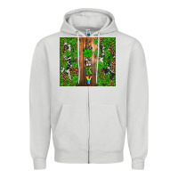 Dove Grey lucky Zipper Hoodie - Artiststas