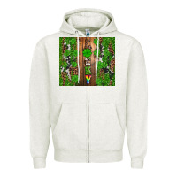 Oatmeal Heather lucky Zipper Hoodie - Artiststas