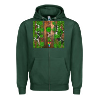 Sports Green lucky Zipper Hoodie - Artiststas