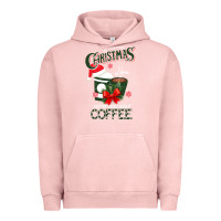 Pigment Salmon All I Want For Christmas Is You Just Kidding I Want Coffee Urban Hoodie - Bettercallsaul