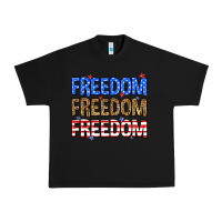 Black Freedom freedom freedom Urban Heavy Tee - Neo Western