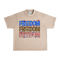French Oak Freedom freedom freedom Urban Heavy Tee - Neo Western