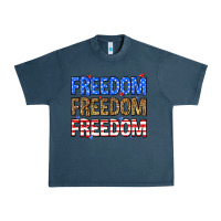 Midnight Navy Freedom freedom freedom Urban Heavy Tee - Neo Western