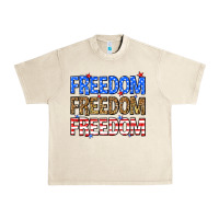 Sandshell Freedom freedom freedom Urban Heavy Tee - Neo Western