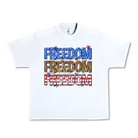 White Freedom freedom freedom Urban Heavy Tee - Neo Western