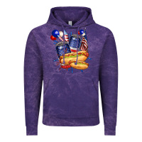 Cloud Purple hotdog with beers billie wilder Vintage Hoodie - texasbilliewilder