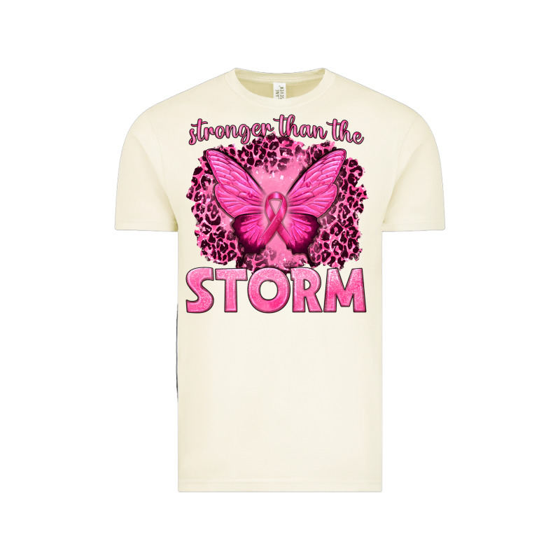 Stronger Than The Storm Breast Cancer Vintage Tee by texasbilliewilder | Teevron