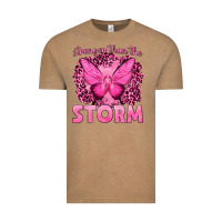 Vintage Coffee Stronger Than The Storm Breast Cancer Vintage Tee - texasbilliewilder