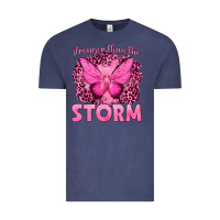 Vintage Denim Stronger Than The Storm Breast Cancer Vintage Tee - texasbilliewilder