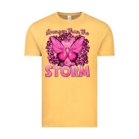 Vintage Mustard Stronger Than The Storm Breast Cancer Vintage Tee - texasbilliewilder
